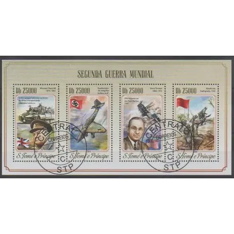 Vente Flash Saint-Thomas et Prince - 2014 - No 4694/4697 - Seconde Guerre Mondiale-Oblitérés