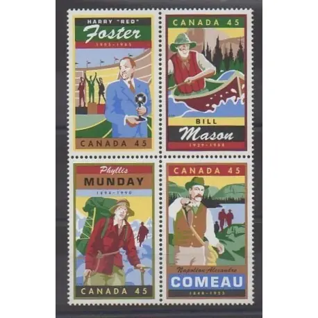 Canada - 1998 - No 1596/1599 - Célébrités Seulement Aujourd’hui