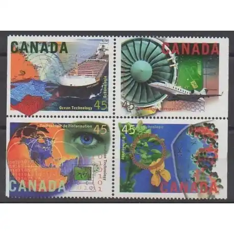 Prix Choc Canada - 1996 - No 1454/1457 - Sciences et Techniques