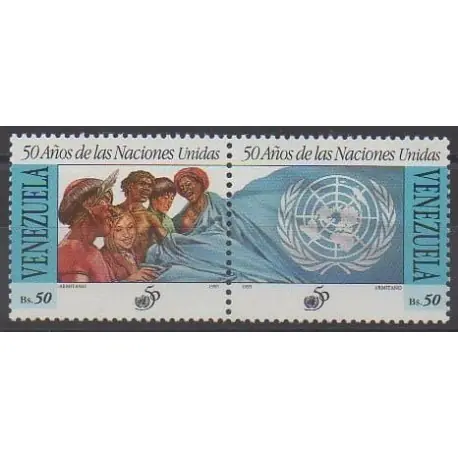 Vente Flash Venezuela - 1995 - No 1752/1753 - Nations unies