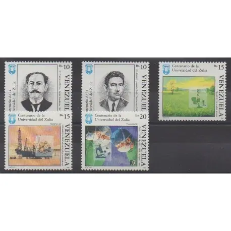 Venezuela - 1990 - No 1500/1504 - Sciences et Techniques Meilleure Vente