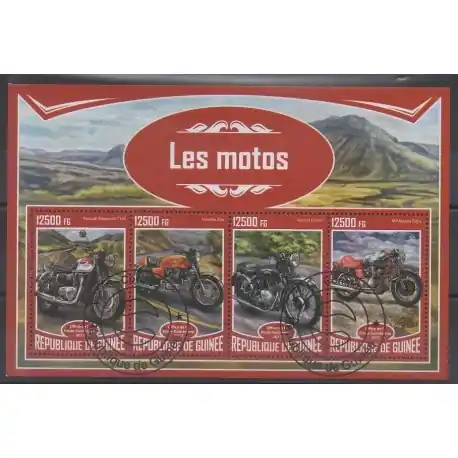 Achat Immédiat Guinée - 2017 - No 8892/8895 - Motos - Oblitérés