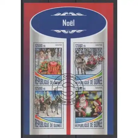 Prix Réduit Guinée - 2017 - No 9024/9027 - Noël - Oblitérés