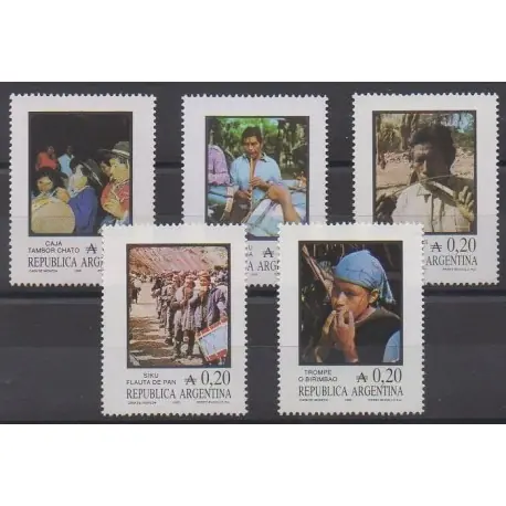 Argentine - 1985 - No 1490/1494 - Musique Jusqu’à Épuisement Des Stocks