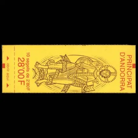 Usine Directe Timbre Andorre N° 5 Carnet neuf sans charnière
