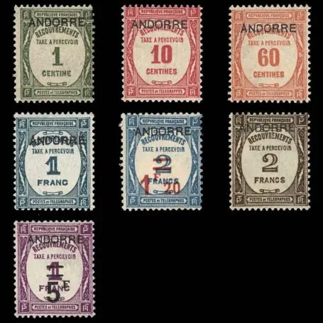 Petit Prix Timbre Andorre N° 9/15 TT neuf sans charnière