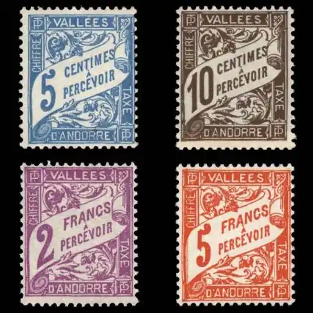 Premium Timbre Andorre N° 17/20 TT neuf sans charnière