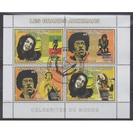 Livraison Mondiale Congo (République démocratique du) - 2006 - No 1797/1800 - Musique - Oblitérés