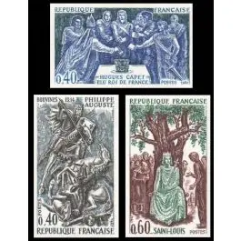 Timbre de collection France - 1537 à 1539 Non Dentel Dernier Modèle