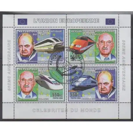 Vente Flash Congo (République démocratique du) - 2006 - No 1679/1682 - Europe - Oblitérés