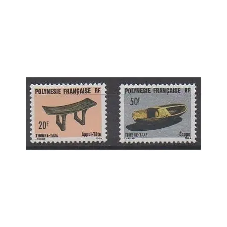 Polynésie - Timbres-Taxe - 1987 - No T8/T9 - Artisanat ou métiers Meilleure Vente