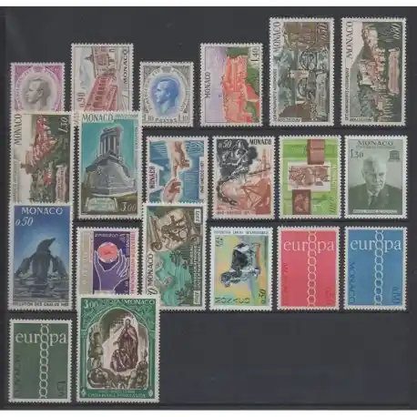 Monaco - Années complètes de 1960 à 1979 - 1971 - No 847/866 Achetez Aujourd’hui