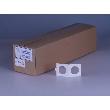 Etui pièce 32.5mm Boite de 1000 autocollants Promotion