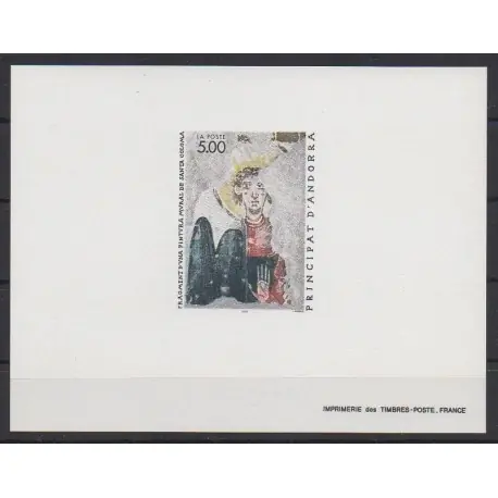 Livraison Mondiale Andorre - 1990 - No 396 - Epreuve de luxe - Peinture