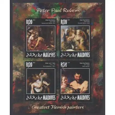 Maldives - 2014 - No 4441/4444 - Peinture - Oblitérés Bon Plan