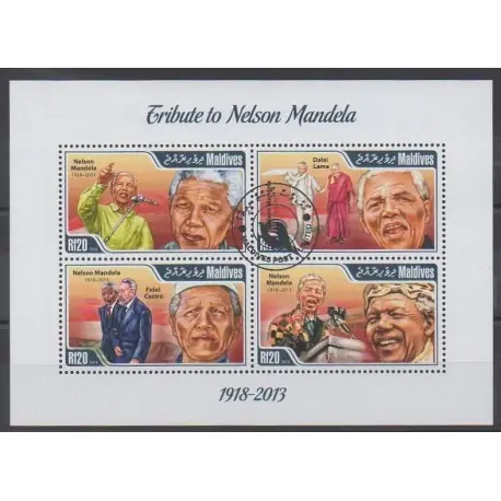 Maldives - 2014 - No 4233/4236 - Célébrités - Oblitérés Retour Gratuit