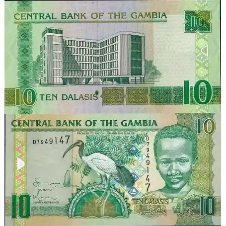 Gambie - Pk N° 26 - Billet de banque de 10 Dalasis Livraison Express