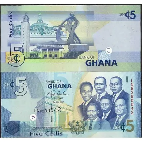 Ghana - Pk N° 38 - Billet de banque de 5 Cedis Bon Marché