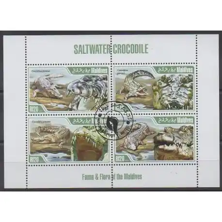Livraison Express Maldives - 2013 - No 4079/4082 - Reptiles - Oblitérés