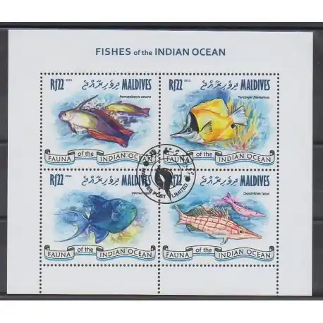 Maldives - 2013 - No 4039/4042 - Vie marine - Oblitérés Offre Exclusive