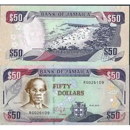 Jamaique - Pk N° 83 - Billet de 50 Dollars Seulement Aujourd’hui