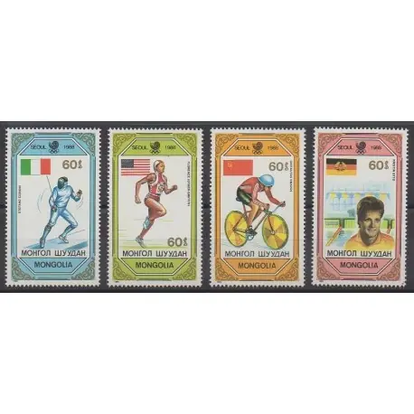 Mongolie - 1989 - No 1680/1683 - Jeux Olympiques d'été Prix Bas