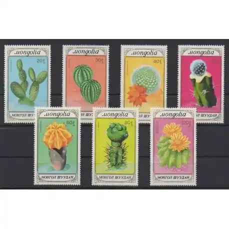 Mongolie - 1989 - No 1666/1672 - Flore Produit De Marque