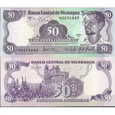 Prix Choc Nicaragua - Pk N° 140 - Billet de banque de 50 Cordobas