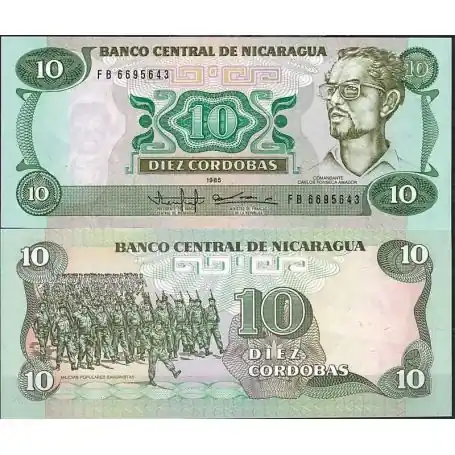 Retour Gratuit Nicaragua - Pk N° 151 - Billet de banque de 10 Cordobas