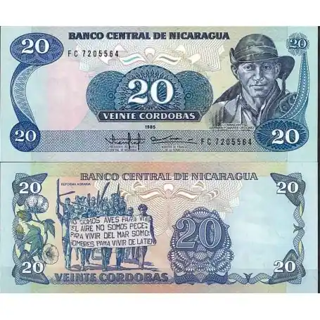 Original Nicaragua - Pk N° 152 - Billet de banque de 20 Cordobas