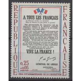 Timbre de collection France - 1408d Livraison Express