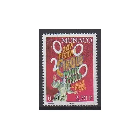 Monaco - 1999 - No 2225 - Cirque ou magie Réduction
