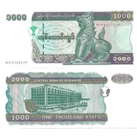 Myanmar - Pk N° 77 - Billet de banque de 1000 Ruppes Acheter En Ligne