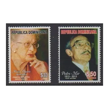 Achetez Aujourd’hui Dominicaine (République) - 2013 - No 1752/1753 - Littérature