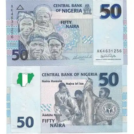 Artisanat Billets de banque Nigeria Pk N° 35 - 50 Naira