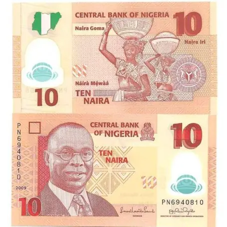 Billets collection Nigeria Pk N° 33 - 10 Naira Nouveauté