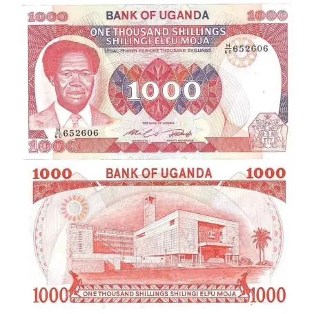 Ouganda - Pk N° 23A - Billet de banque de 1000 Shillings Expédition Rapide
