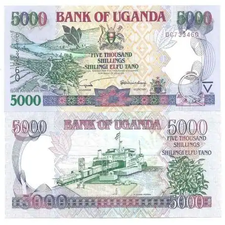Expédié Aujourd’hui Ouganda - Pk N° 40A - Billet de banque de 5000 Shillings