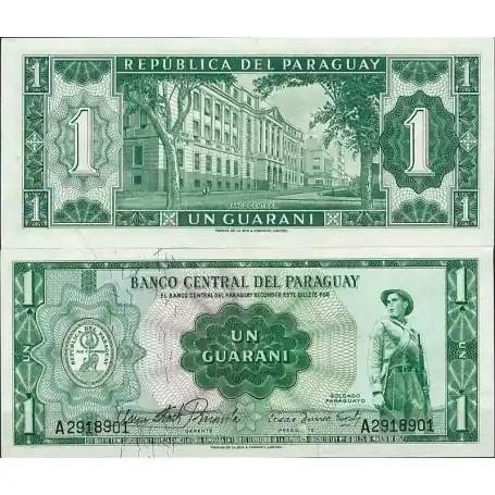 Livraison Mondiale Billet de banque Paraguay Pk N° 192 - de 1 Guaranis