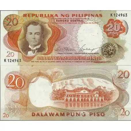 Billet de banque Philippines Pk N° 145 - de 20 Pesos Offre Exclusive