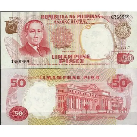 Billet de banque Philippines Pk N° 146 - de 50 Pesos Bon Marché