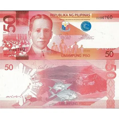 Billet de banque Philippines Pk N° 207 Billet de 50 Pesos Marque