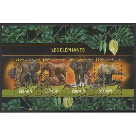 Top Qualité Djibouti - 2016 - No 1224/1227 - Mammifères - Oblitérés