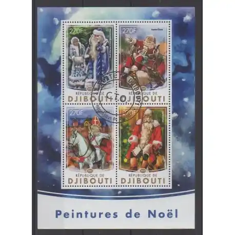 Meilleur Choix Djibouti - 2016 - No 1023/1026 - Peinture - Noël - Oblitérés