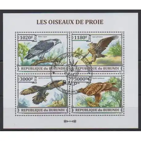 Burundi - 2013 - No 2166/2169 - Oiseaux - Oblitérés Petit Prix