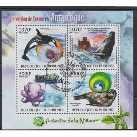 Burundi - 2012 - No 1612/1615 - Environnement - Polaire - Oblitérés Nouvelle Collection