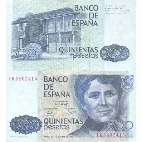 Billets de collection Espagne Pk N° 157 - 500 Pesetas Offre Exclusive