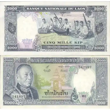Gros Lot Billets de collection Laos Pk N° 19 - 5000 Kip