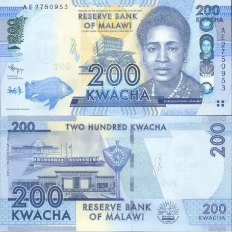 Billets de collection Malawi Pk N° 60 - 200 Kwacha Prix Bas