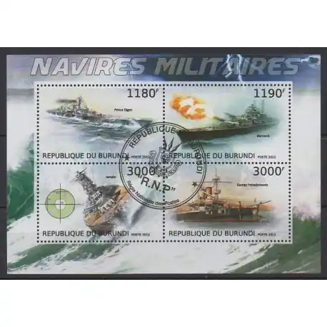 Burundi - 2012 - No 1854/1857 - Navigation - Oblitérés Prix Promo